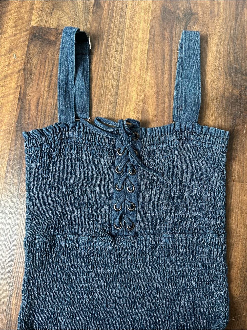Aeropostale Navy Smocked Bodycon Dress | XS - Picture 6 of 9